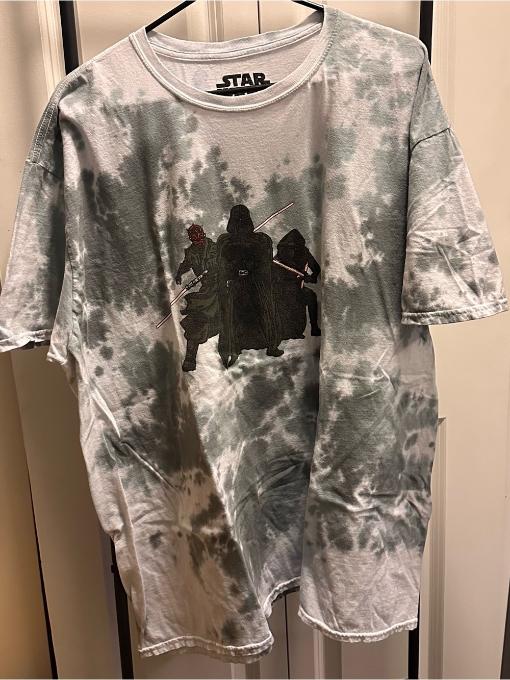 Star Wars Men's Tie-Dye Graphic T‑Shirt - Gray